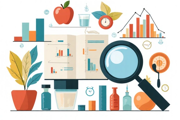 Rappresentazione grafica della ricerca scientifica e dell'analisi dei dati